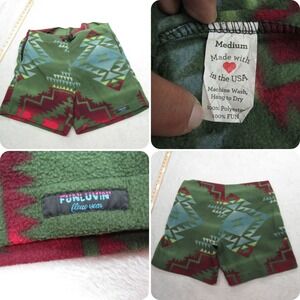 Fun‎ Lovin Fleece Wear Shorts Unisex Medium Aztec Southwestern Soft USA READ